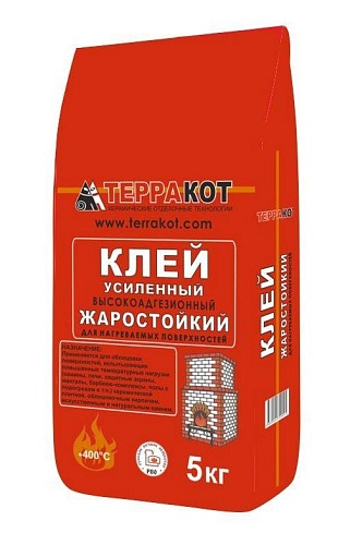 Клей ТЕРРАКОТ жаростойкий, усиленный (5 кг) Клей ТЕРРАКОТ жаростойкий, усиленный (5 кг)