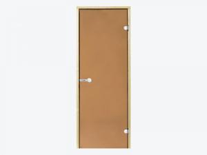 Дверь Harvia STG 8×19 коробка сосна, стекло бронза