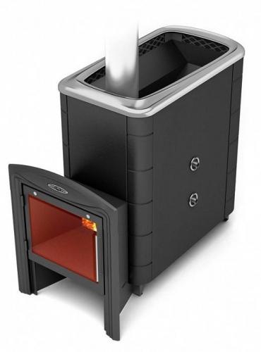 Тунгуска XXL 2013 Inox Витра, ТО, антрацит: печь для бани TMF