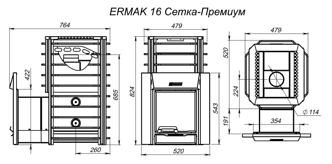 Ermak 16 Сетка-Премиум (чугун)