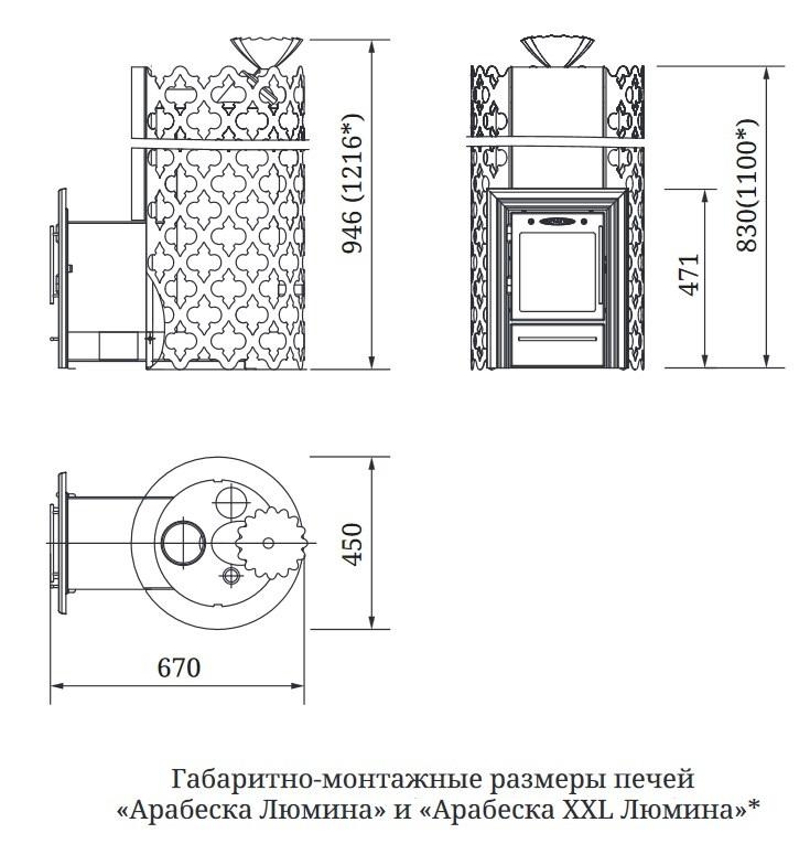 Арабеска Inox Люмина, черная бронза