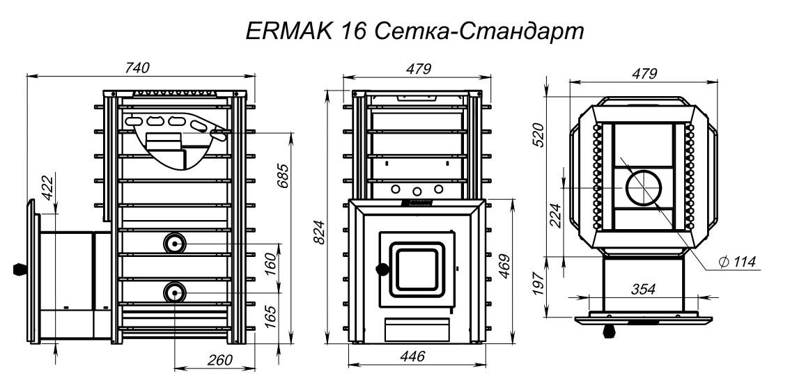 Ермак 16 Сетка-Стандарт (чугун)