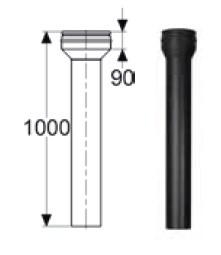 Переходник Топка - PM25 (1000 мм, диаметр 200 мм)