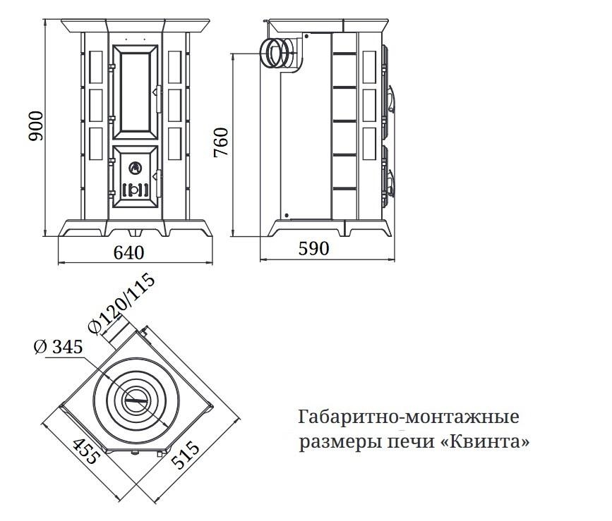 Статика Квинта, черная бронза