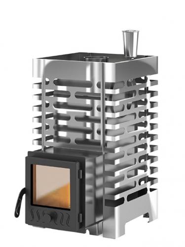 Aston 16 Inox (дверца со стеклом): печь для бани Aston