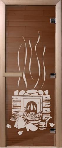 Дверь стекло БАНЬКА 70х190 БРОНЗА Дверь стекло БАНЬКА 70х190 БРОНЗА