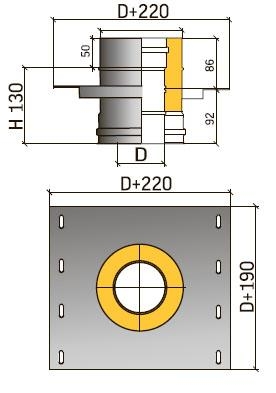 Площадка монтажная Термо (0,8 мм, d=120 мм)