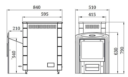 Аврора Inox Витра, иллюминатор, антрацит, НВ: печь для бани TMF Аврора Inox Витра, иллюминатор, антрацит, НВ: печь для бани TMF