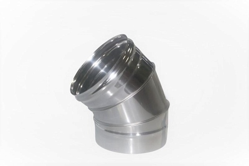 Колено 45 градусов 0,5 мм d=200 мм - (Дымоходы / Дымовей, ИЗМЕТАЛЛА)