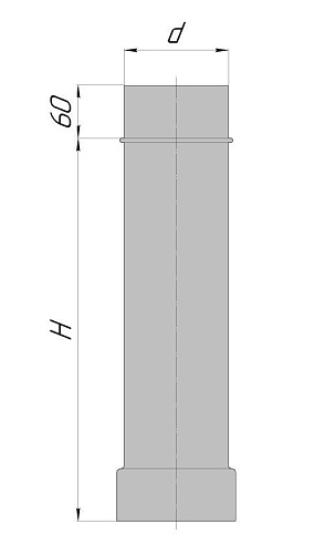 Труба (d=200 мм, l=500 мм, толщина=1 мм, нерж.) - (Дымоходы / КДМ, КДМ) Труба (d=200 мм, l=500 мм, толщина=1 мм, нерж.) - (Дымоходы / КДМ, КДМ)