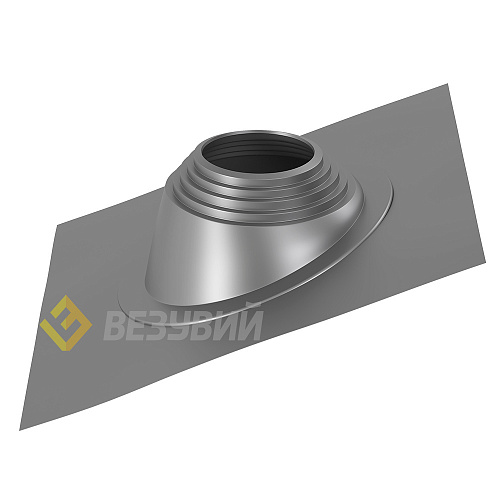Кровельный проход "ВЕЗУВИЙ" № 5 (д.200-275мм, 470х470мм) угл, силикон, Серебро , 