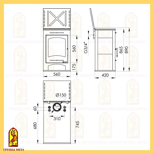 ВАРТА АКВА с плитой 