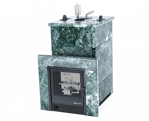 Печь Сочи в полноценном кожухе с закрытым верхом: печь для бани ИзиСтим