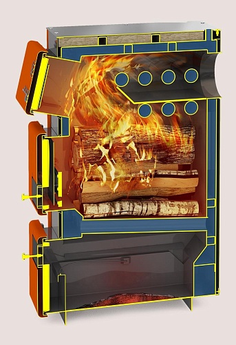 Дровяной котёл Куппер ПРО 16 (2.0) (Теплодар)