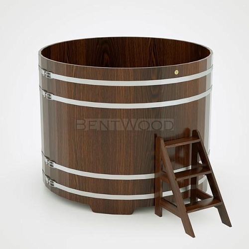 Круглая купель (d=1,8 м, h=1,4 м, дуб морёный)