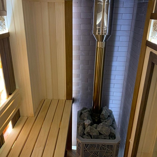 Ялта 35 (берёзовый лист): печь для бани ИзиСтим: печь для бани ИзиСтим