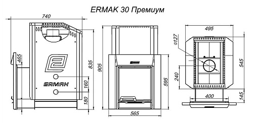 Ермак 30 Премиум: печь для бани ERMAK & STOKER Ермак 30 Премиум: печь для бани ERMAK & STOKER