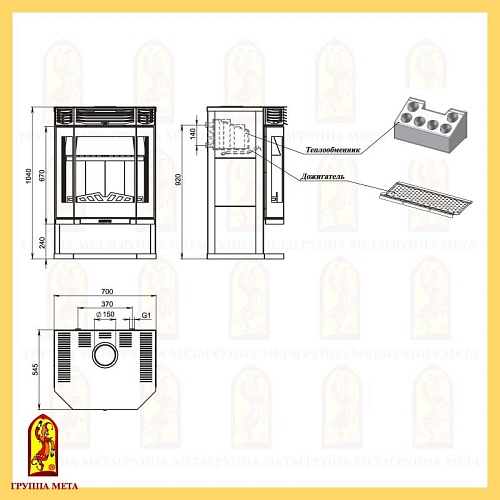 АНГАРА 12 АКВА с теплообменником 