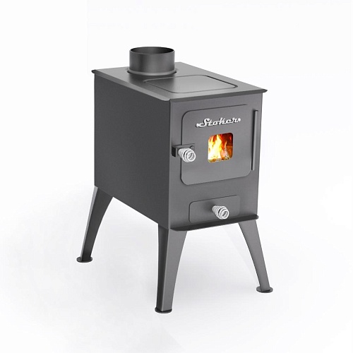 Печь «Stoker Cадовая 50 (стекло)» (с чугунной варочной поверхностью) (ERMAK & STOKER)