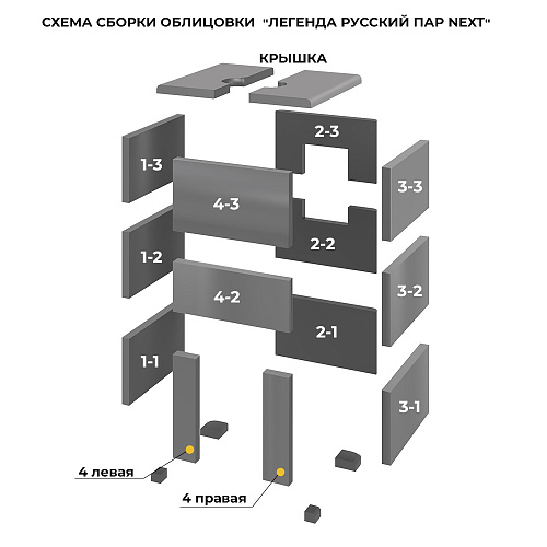 Печь для бани "Легенда Русский пар 18 (505)" НЕКСТ Пироксенит Элит, S-40: печь для бани 