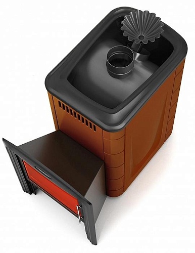 Ангара 2012 Inox Витра, ЗК, терракота: печь для бани TMF