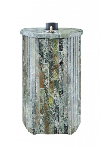 Печь для бани Ферингер Оптима ПФ Ламель с газовой горелкой (Жадеит наборный): печь для бани Ферингер и К