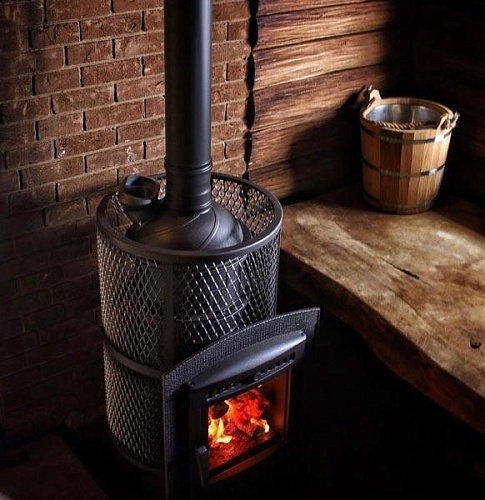 Атмосфера М КТК (сетка нержавейка): печь для бани ПроМеталл Атмосфера М КТК (сетка нержавейка): печь для бани ПроМеталл