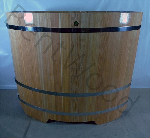 Овальная купель (0,69х1,31х1,20 м, лиственница натуральная)