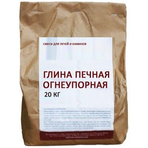 Огнеупорная глина для печей (20 кг) Огнеупорная глина для печей (20 кг)