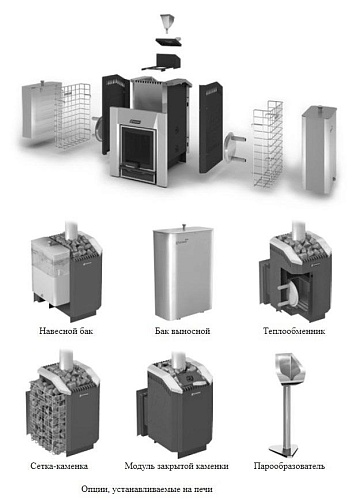 Ермак 12 Стандарт (сталь): печь для бани ERMAK & STOKER