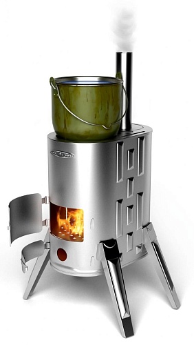 Дровяная отопительно-варочная печь «Дуплет 1 INOX» Дровяная отопительно-варочная печь «Дуплет 1 INOX»