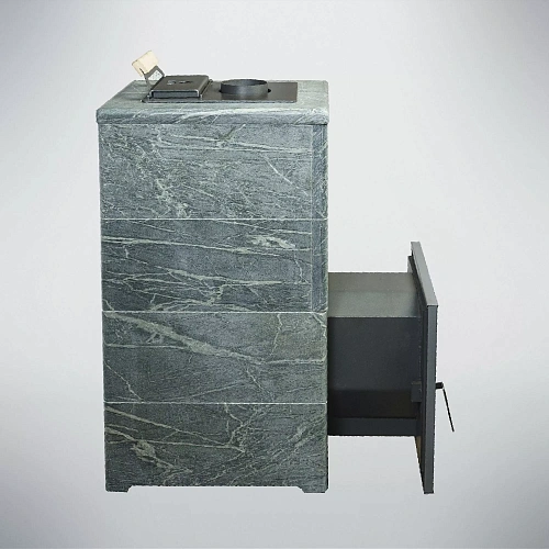 Терма Элегант (Стандарт, Нержавейка, Пироксенит, 16 - 28 куб. м газовой горелки): печь для бани Варвара