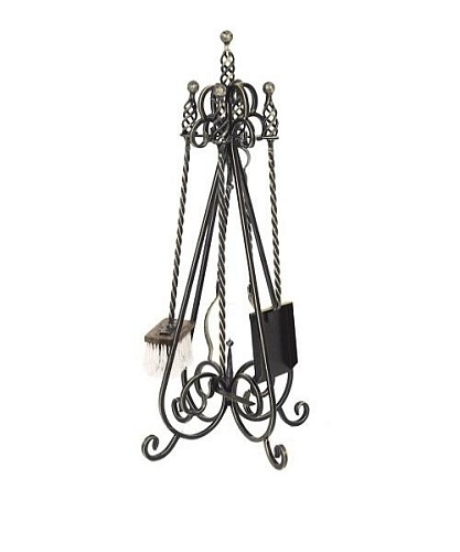 Каминный набор N130Ч (черный) (комплектующие Везувий)