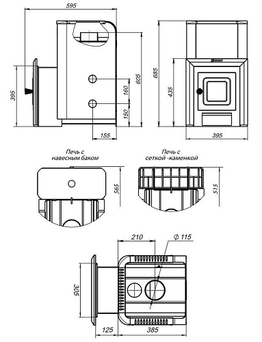 Ермак Элит 12 C: печь для бани ERMAK & STOKER