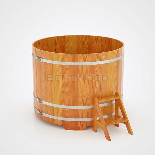 Круглая купель (d=1,5 м, h=1,2 м, лиственница натуральная)