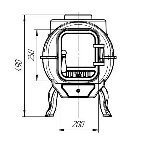 Тайга PRO (черная) (ПроМеталл)