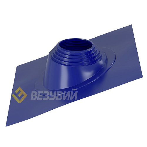 Кровельный проход "ВЕЗУВИЙ" № 5 (д.200-275мм, 470х470мм) угл, силикон, Синий , 